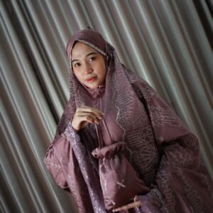ARMANI IZZAH BORDIR - MAUVE PURPLE